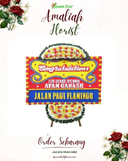 Sewa Papan Bunga Taraman